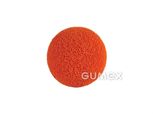 Schwammkugel für Schläuche 2", Durchmesser 60mm, weich, Geraniozelle, orange, 